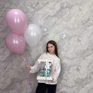 Копилка бегемотик и 3 шарика Копилка бегемотик и 3 шарика