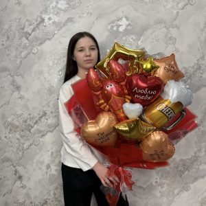 Букет из воздушных Шариков для любимого