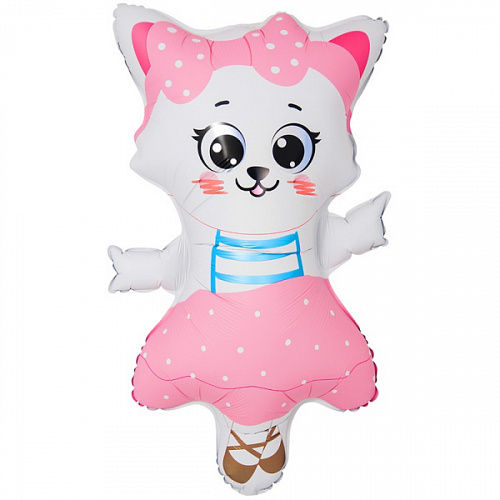 Шар (38"/97 см) Фигура, Кошка танцующая, 1 шт.